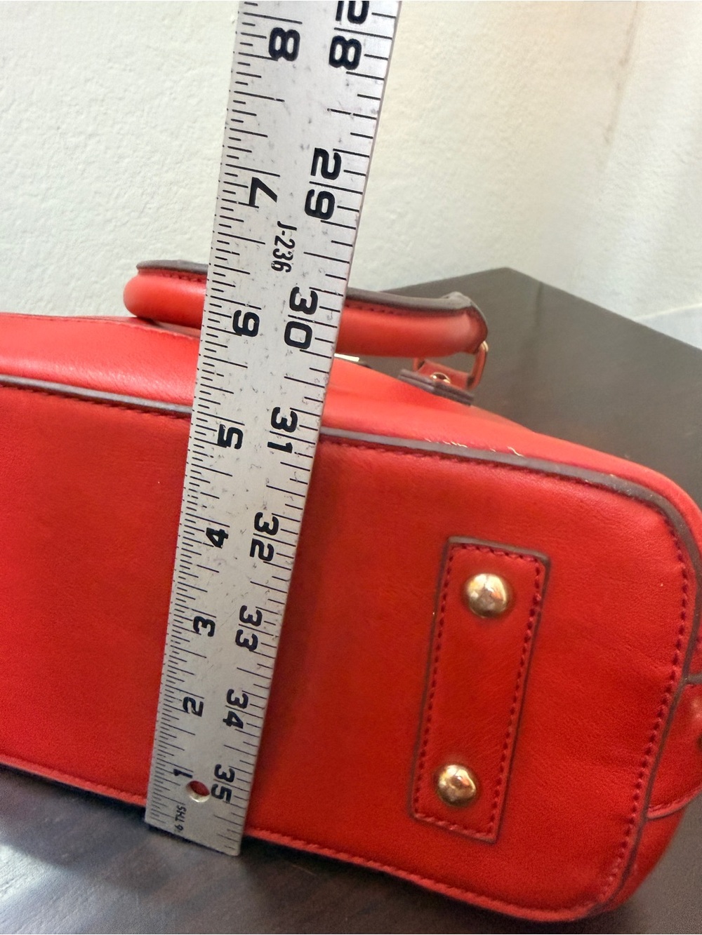 Coco + Carmen Red Dome
Satchel Handbag | Gold
Hardware | rolled handles
EUC - Picture 12 of 12